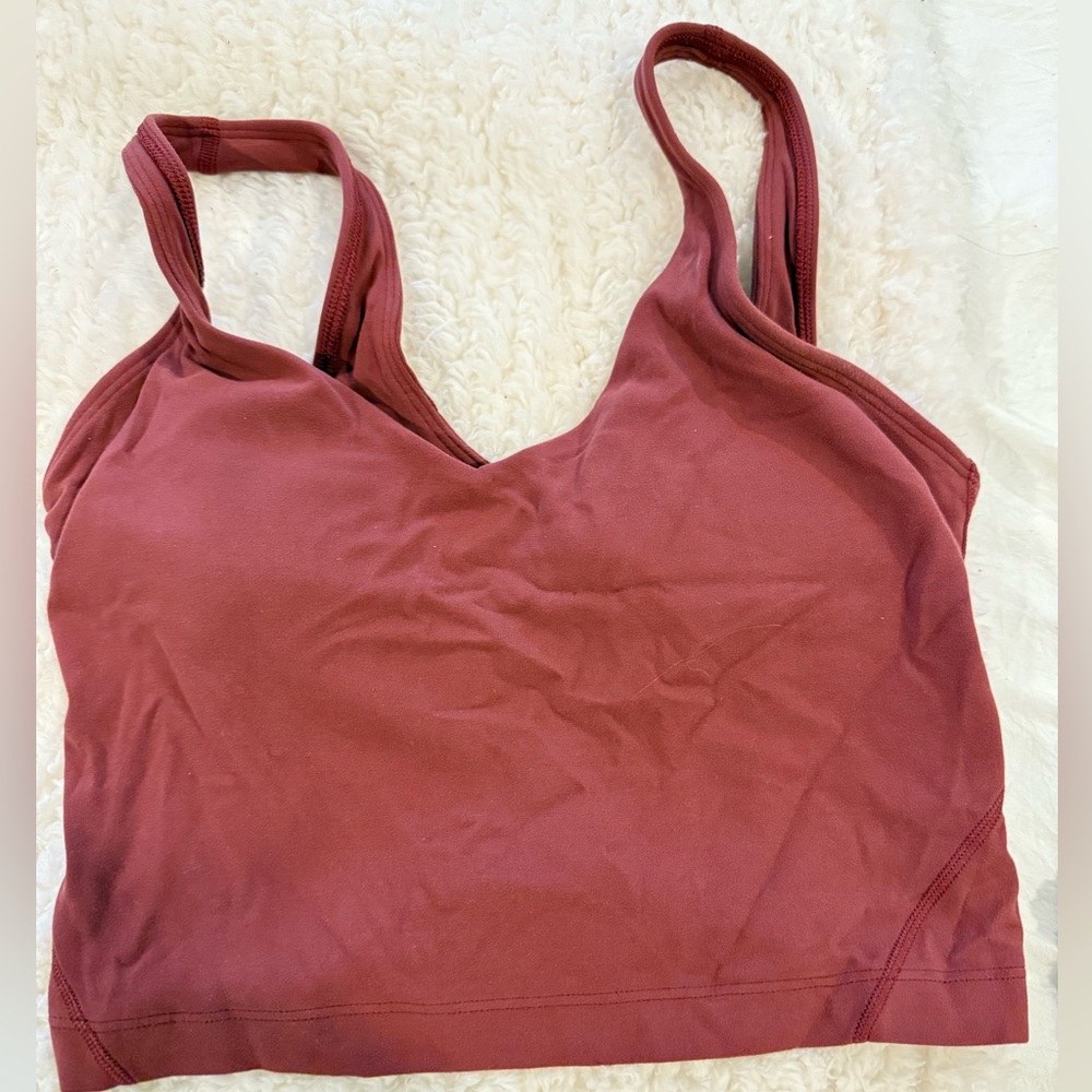 Lululemon burgundy align tank